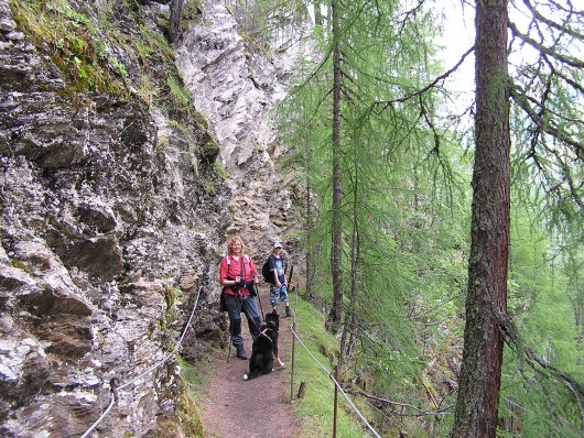 Zwischenzeitlich änderte der Weg aber deutlich sein "Gesicht".